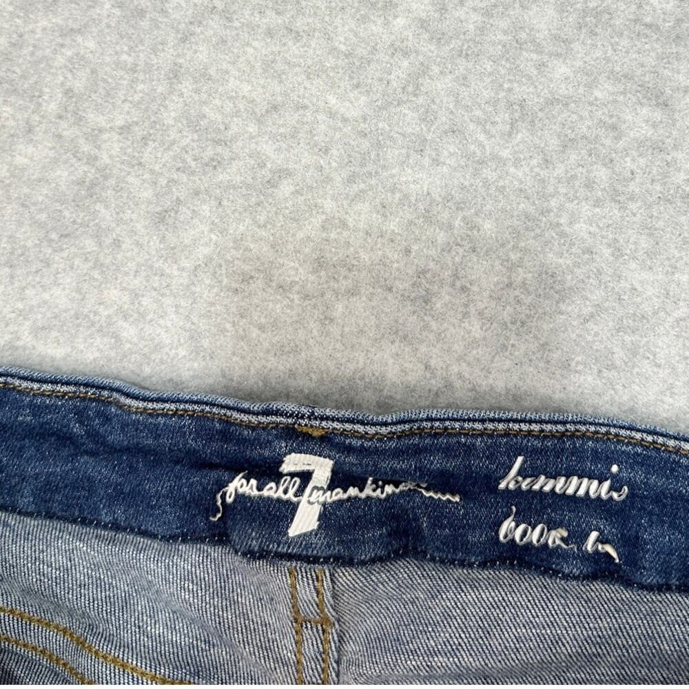 7 For All Mankind Bootcut Jeans Blue Mid Rise WMNS 29 Kimmie Boho Western Y2K - Picture 10 of 14